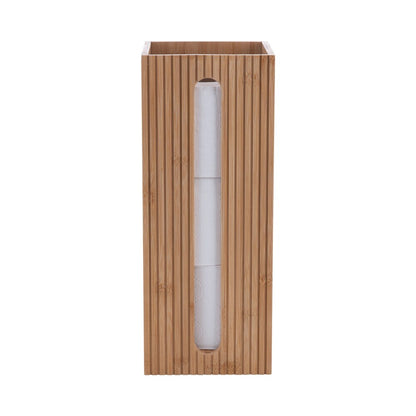 Danny Home Natural Bamboo Toilet Roll Storage Box