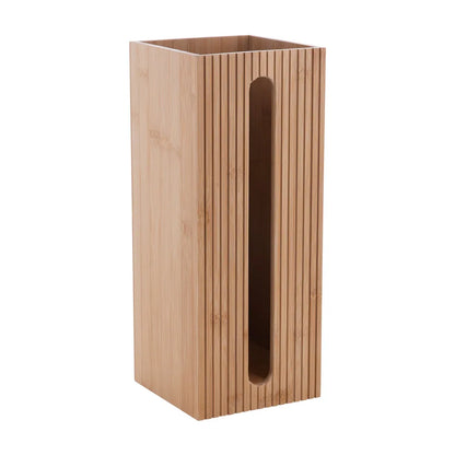 Danny Home Natural Bamboo Toilet Roll Storage Box