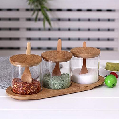 Bamboo Spice Jars