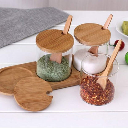 Bamboo Spice Jars