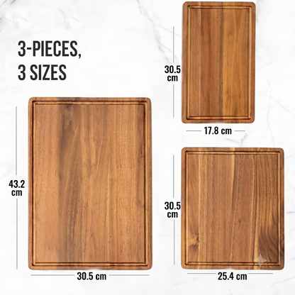 Set of 3 ACACIA wood Cutting Boards