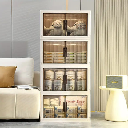 Foldable Plastic Storage Container Cabinet
