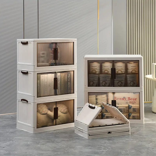 Foldable Plastic Storage Container Cabinet