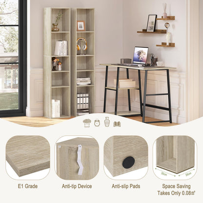 Bookcase, Open Shelf with 5 Cubes