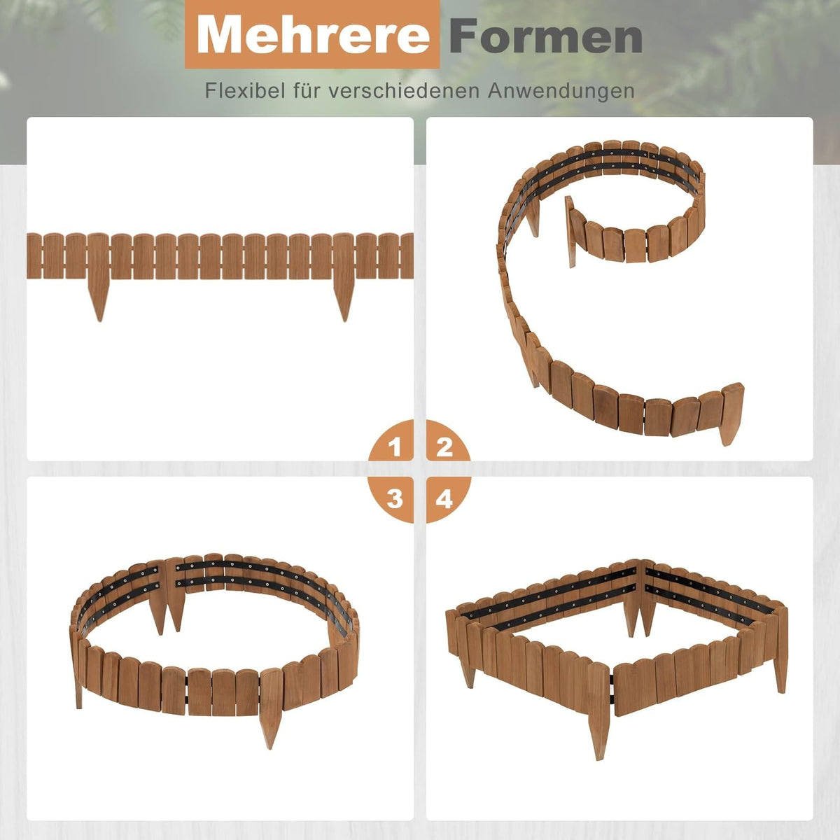 Decorative Wooden Lawn Fence,