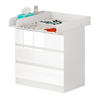 WOLTU Changing Table, Chest of 3 Drawers WT004