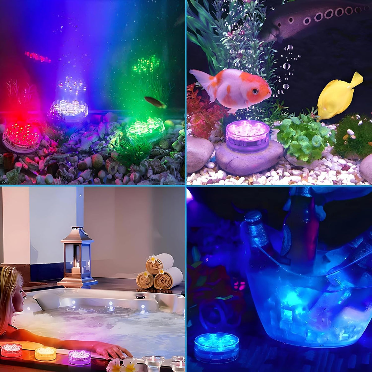 LED Underwater Lighting with Remote Control,