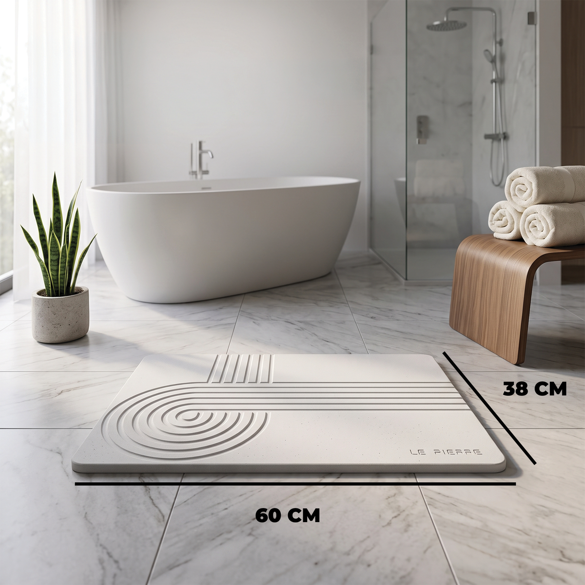 Le Pierre Stone Bath Mat