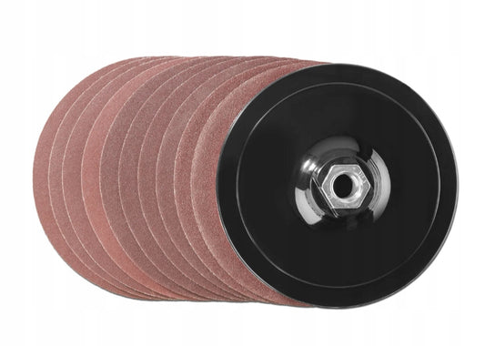 Parkside Hook & Loop Sanding Pad Set for Angle Grinders