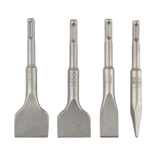 PARKSIDE SDS+ Short Chisel Bits – 4 Pieces