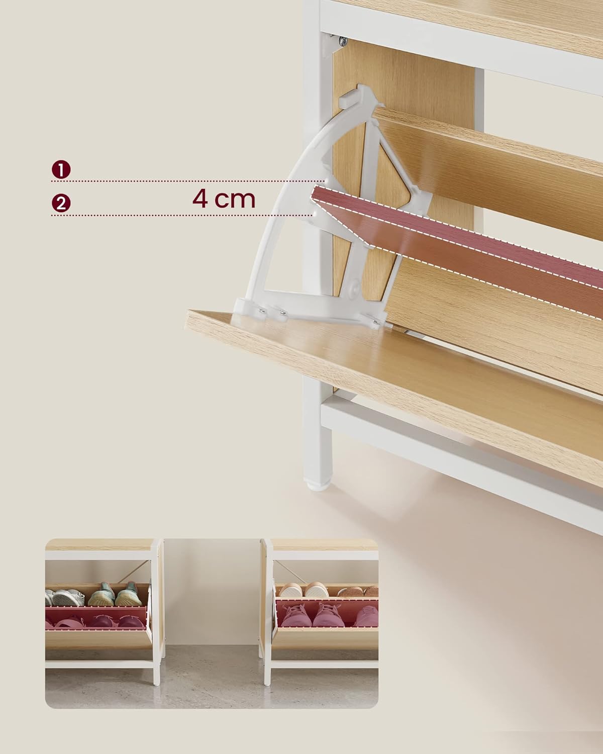 VASAGLE Hallway Furniture with 9 Hooks