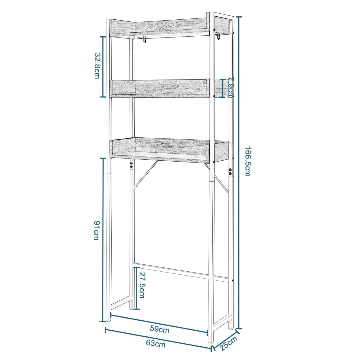 3-Tier Bathroom Shelf