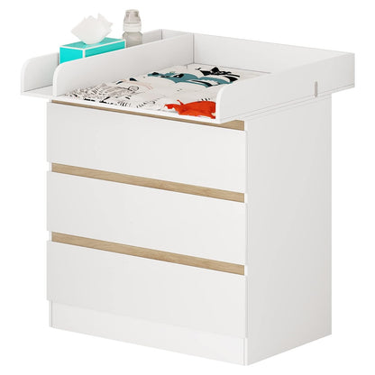 WOLTU Changing Table with 3 Drawers WT003