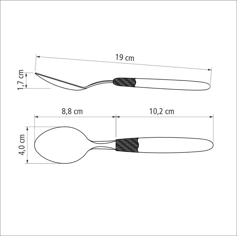 Tramontina Ipanema 12-Piece White Spoon Set