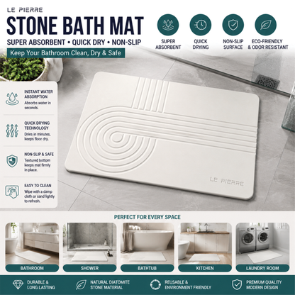 Le Pierre Stone Bath Mat