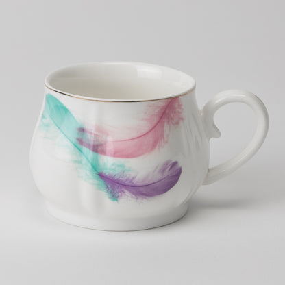 Porcelain Espresso Cup & Saucer Set of 6