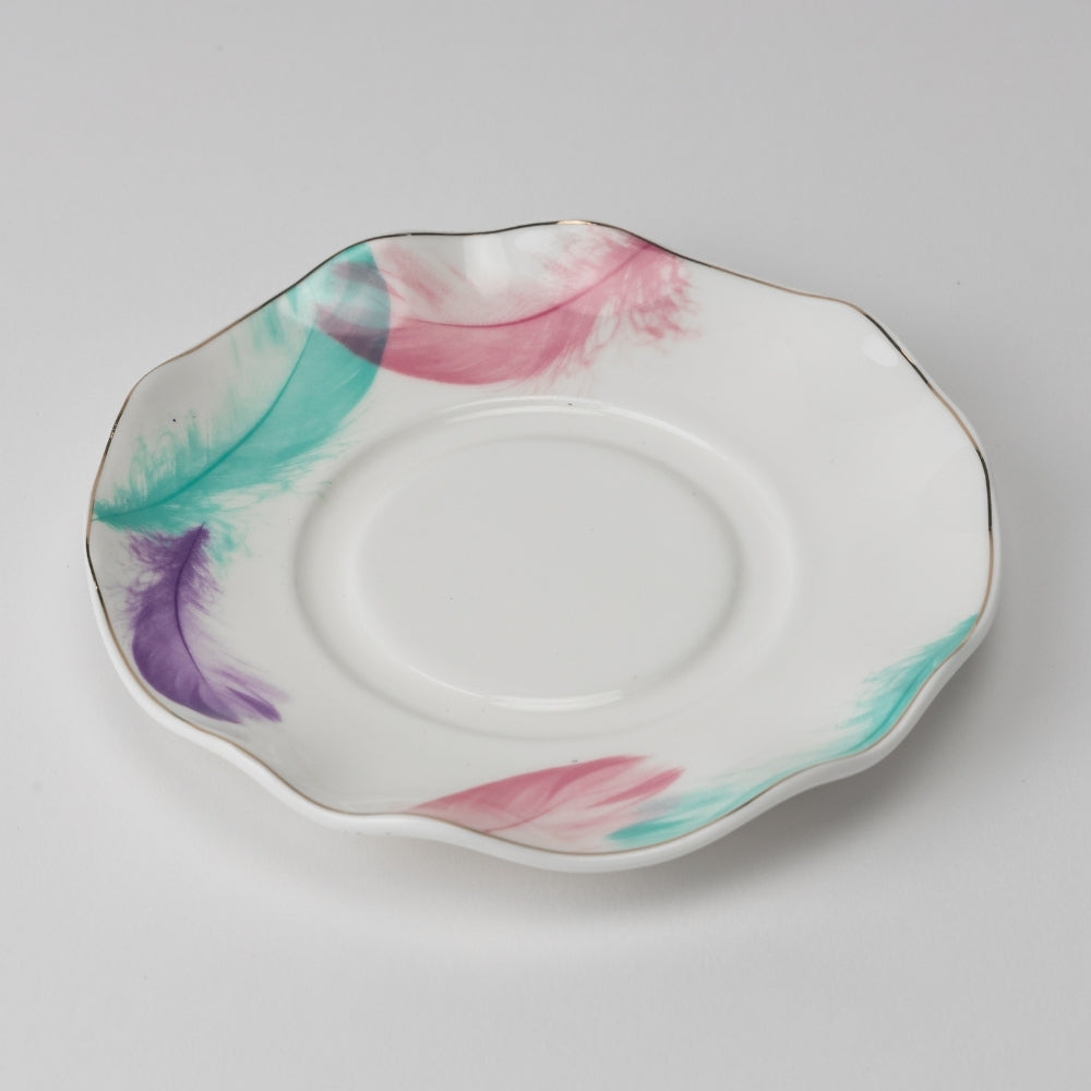 Porcelain Espresso Cup & Saucer Set of 6