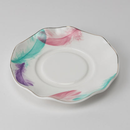 Porcelain Espresso Cup & Saucer Set of 6