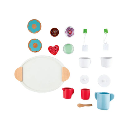 Playtive Wooden Tea service 17 Pieces