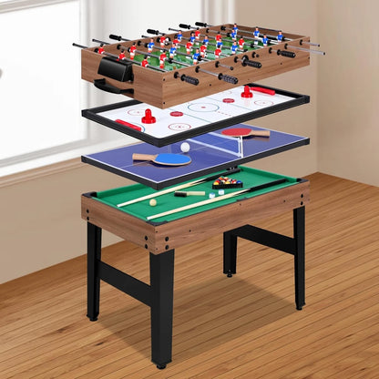 12-in-1 Combo Game Table Multi-Game Set with Accessories