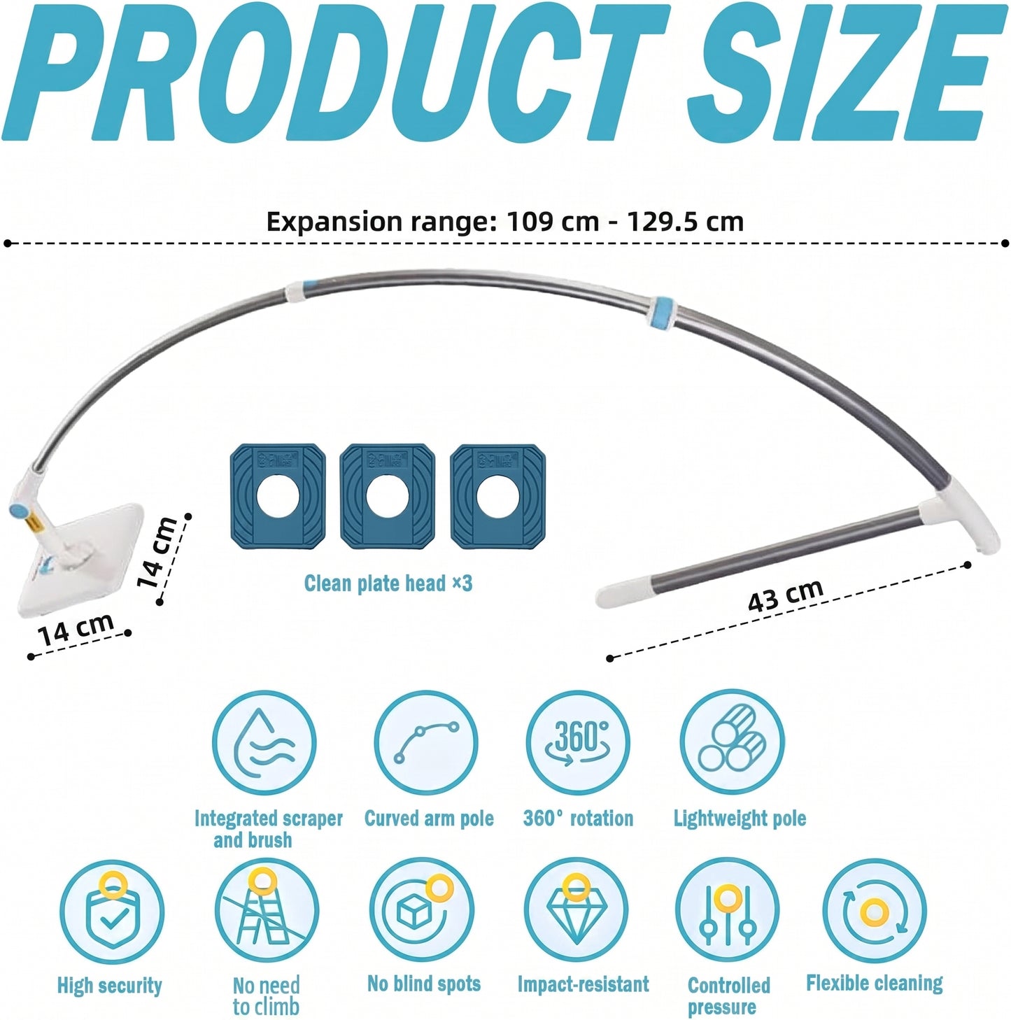 2-in-1 High Rise Window Cleaning Tool