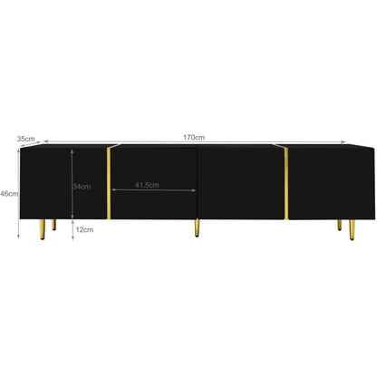 Modern Tv stand with 4 doors