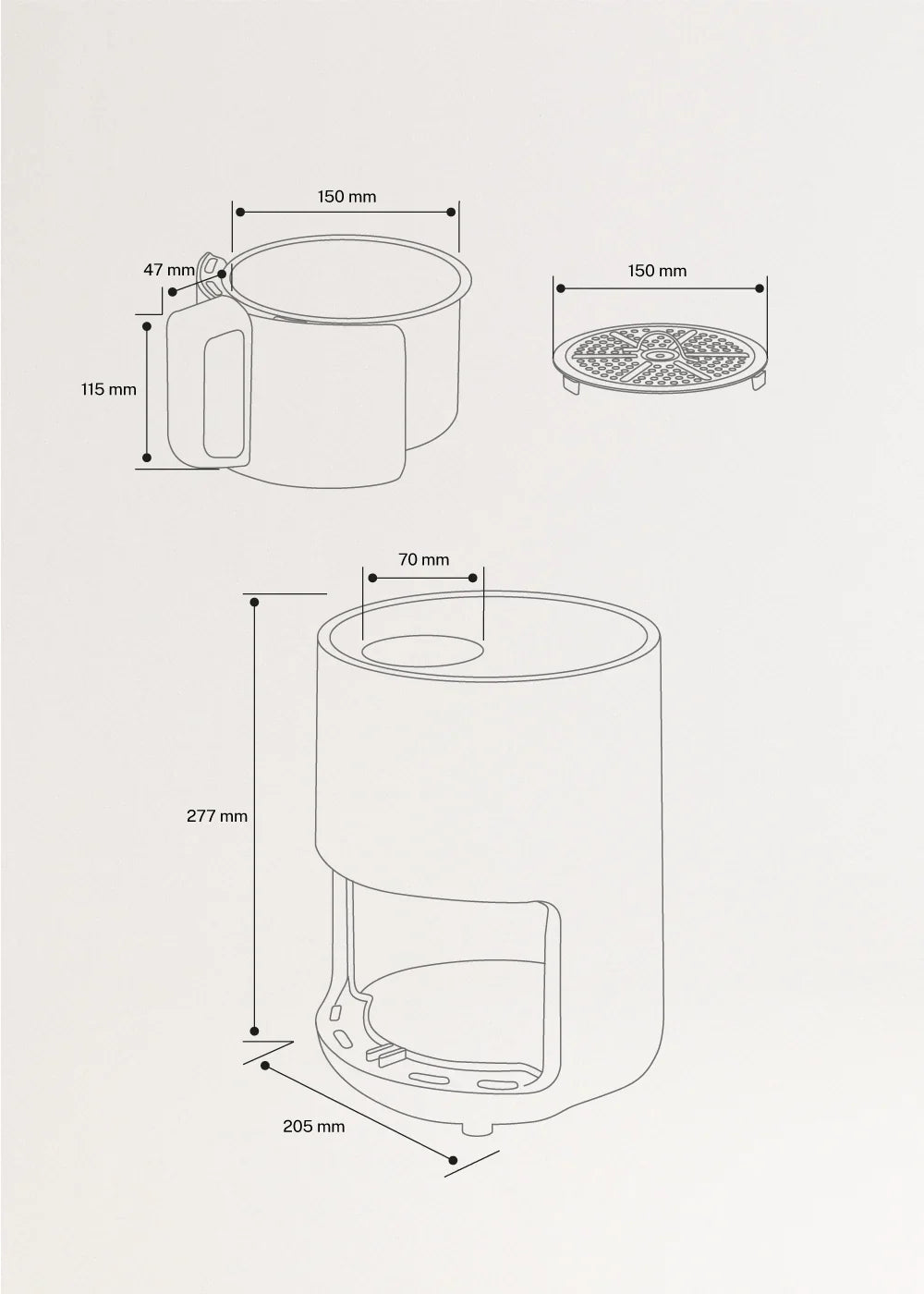 CREATE AIR FRYER oil-free air fryer