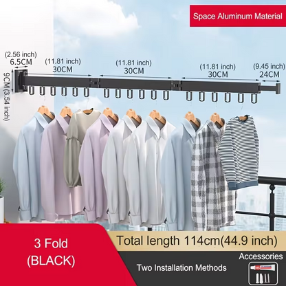 Retractable Clothes Drying Rack