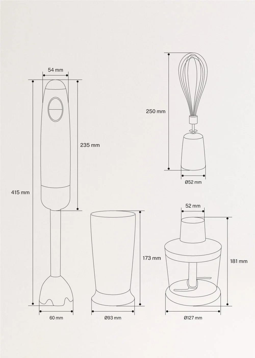 CREATE FULLMIX RETRO Hand blender